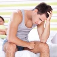 when a man is excited, he is irritated by pathological discharge