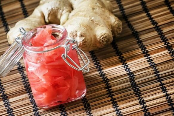 pickled ginger root to increase efficiency